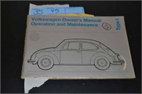 1973 Volkswagon Beetle Owners Manual