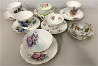 7 Cups & Saucers (NO SHIPPING)
