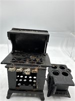 Vintage metal toy stove