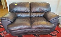 LEATHER TYPE LOVE SEAT 60”