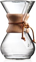 Chemex Pour-Over Glass Coffeemaker - Classic Serie