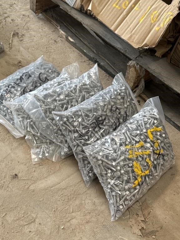 5 bags of self tapping sheet metal screws