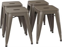 POINTANT 18 Inch Short Stools Set of 4