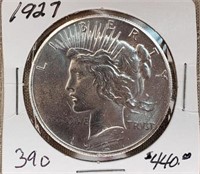 1927  Peace Dollar