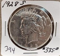 1928S  Peace Dollar