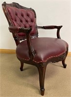 BEAUTIFUL BUTTON TUFTED ACCENT CHAIR - ORNATE