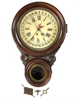 Antique Wall Clock, Lovell Meridian