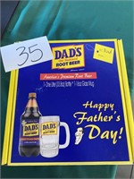 Dad's Rootbear Box w/ Glass Mug & Plastic Bottle