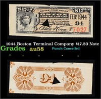 1944 Boston Terminal Company $17.50 Note Grades Ch