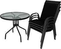 Set of 4 Patio Chairs, OKSTENCK Outdoor Chairs wit