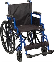 Drive Medical Single Axle Blue Streak Wheelchair,
