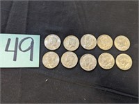 10- 1968Half Dollars