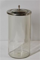 Large Vintage Store Counter Jar With Lid 15"h