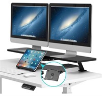 AVLT, CLAMP-ON MONITOR STAND SHELF WITH HOLDER