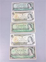 Collectable Canadian Dollar Bills