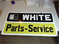 White Parts-Service Sign