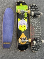 (2) Skateboards and Skateboard Deck
- Satellite,
