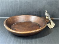 Jan Barblogio Hand Crafted Wood & Metal Platter