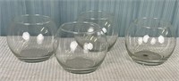 Clear Glass Rose Bowls