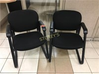 Black Cushioned Side Chair