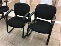 Black Cushioned Side Chair