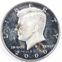 2000-S 90% Silver Proof Kennedy Half Dollar