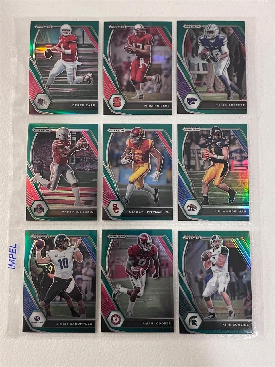 NFL Prizm Green Pittman, Edelman, Cooper, Rivers