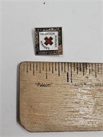 Sterling Red Cross Pin