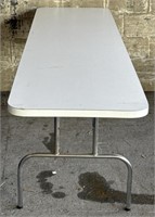 (F) Wood Fold Up Table 96x24. 30” tall