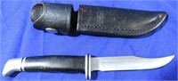 BUCK 102-1 WOODSMAN HUNTING KNIFE W/LEATHER SHEATH