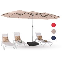 PHI VILLA 15ft Large Patio Umbrellas with Base