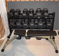 1,160lb York dumbbell rack, Best Fitness adjustabl