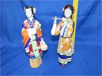 Pair of Asian Lady Figures