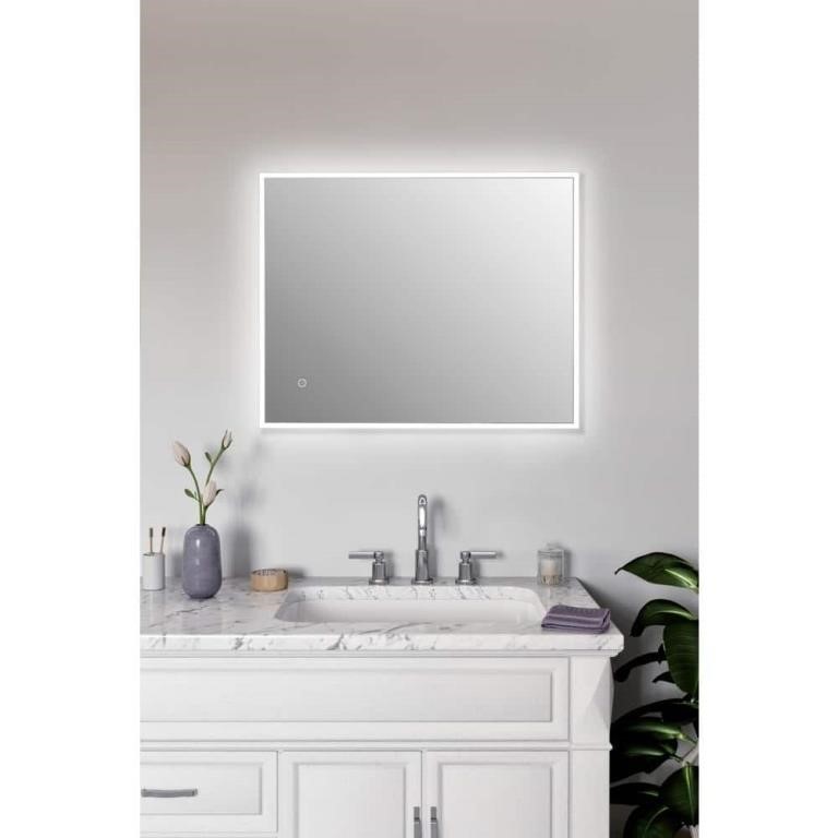 Designer LED Framed Wall Mirror