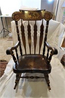 Large Decorative Pine Rocker(fair cond)-44'H