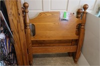 Single Oak Headboard, Footboard-Spring Hill Wood-