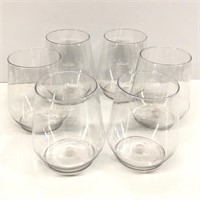 6 Plastic Wine Cups