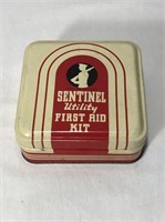 Vintage Sentinel First Aid Kit Tin