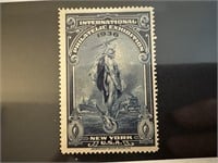 1936 MINT PRIVATE ISSUE INTL EXHIBITION STAMP
