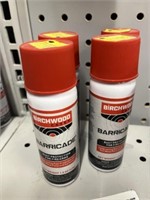 4 SMALL CANS OF BARRICADE RUST PROTECTOR