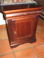 Wooden stand w/drawer and door