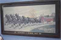 "Genesee 12 Horse Ale" Advertising Print