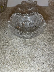 CUT GLASS SERVING OR DISPLAY BOWLS