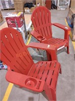 Adirondack Chair Quantity 2 Chili Red