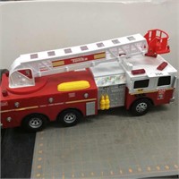 Tonka Fire Rescue ladder truck, lights work,