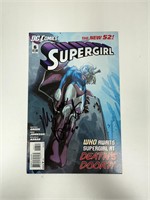 Autograph COA Supergirl #6 Comics