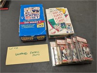 Unopened Football Trading Cards