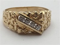 10k Gold & Diamond Ring