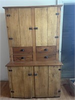 Vintage Solid Wood Hutch