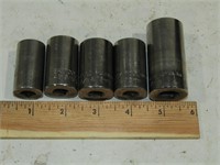 Metek Metric Sockets 12, 14, 15, 16, 17